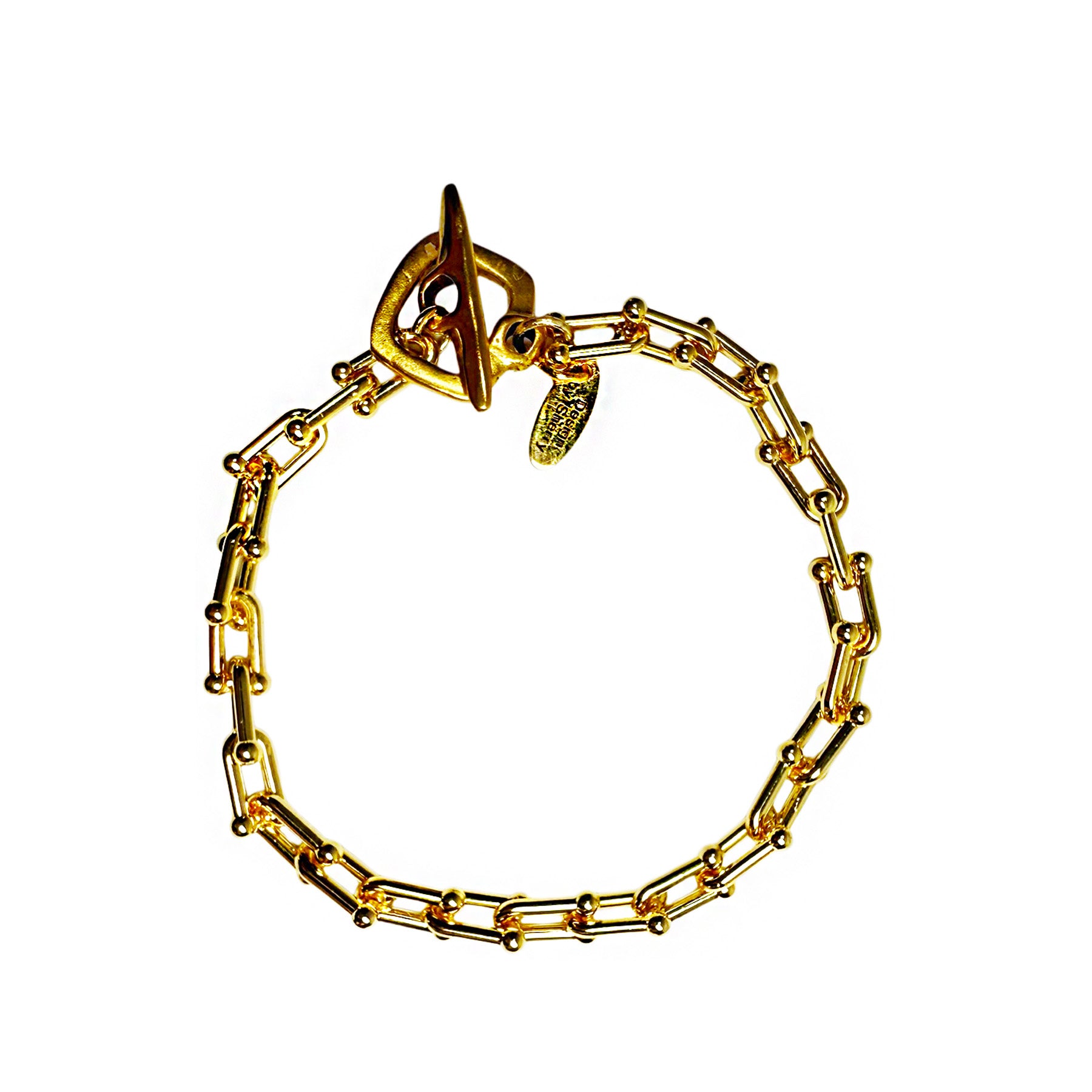 12K GOLD LINK BRACELET