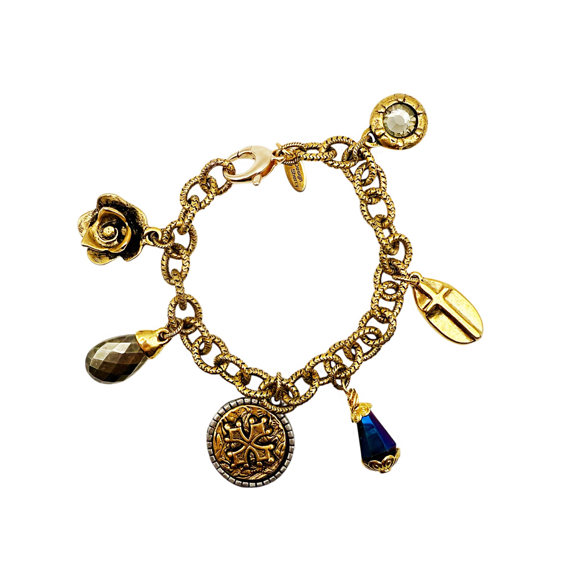 12K GOLD CHARM BRACELET