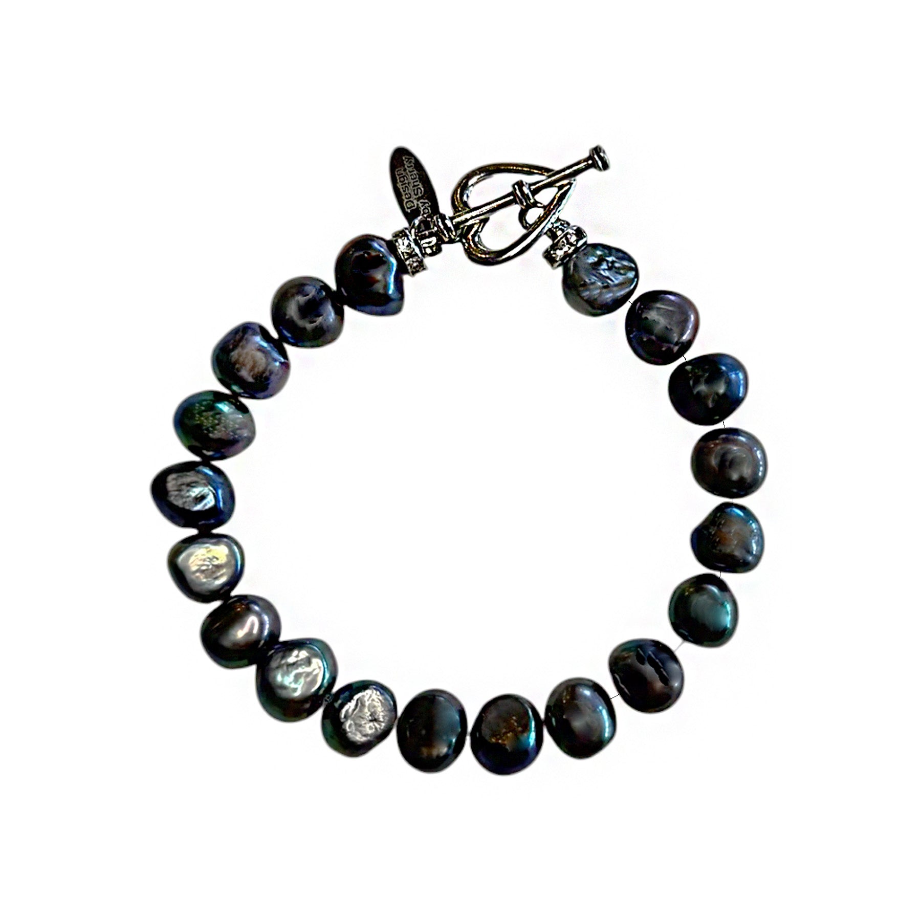 BAROQUE FRESHWATER TAHITIAN PEARL BRACELET WITH STERLING SILVERCLASP