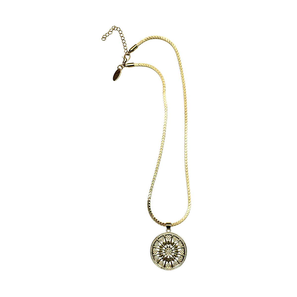 18K GOLD FILLED 16" NECKLACE WITH 18K GOLD FILLED  PENDANT