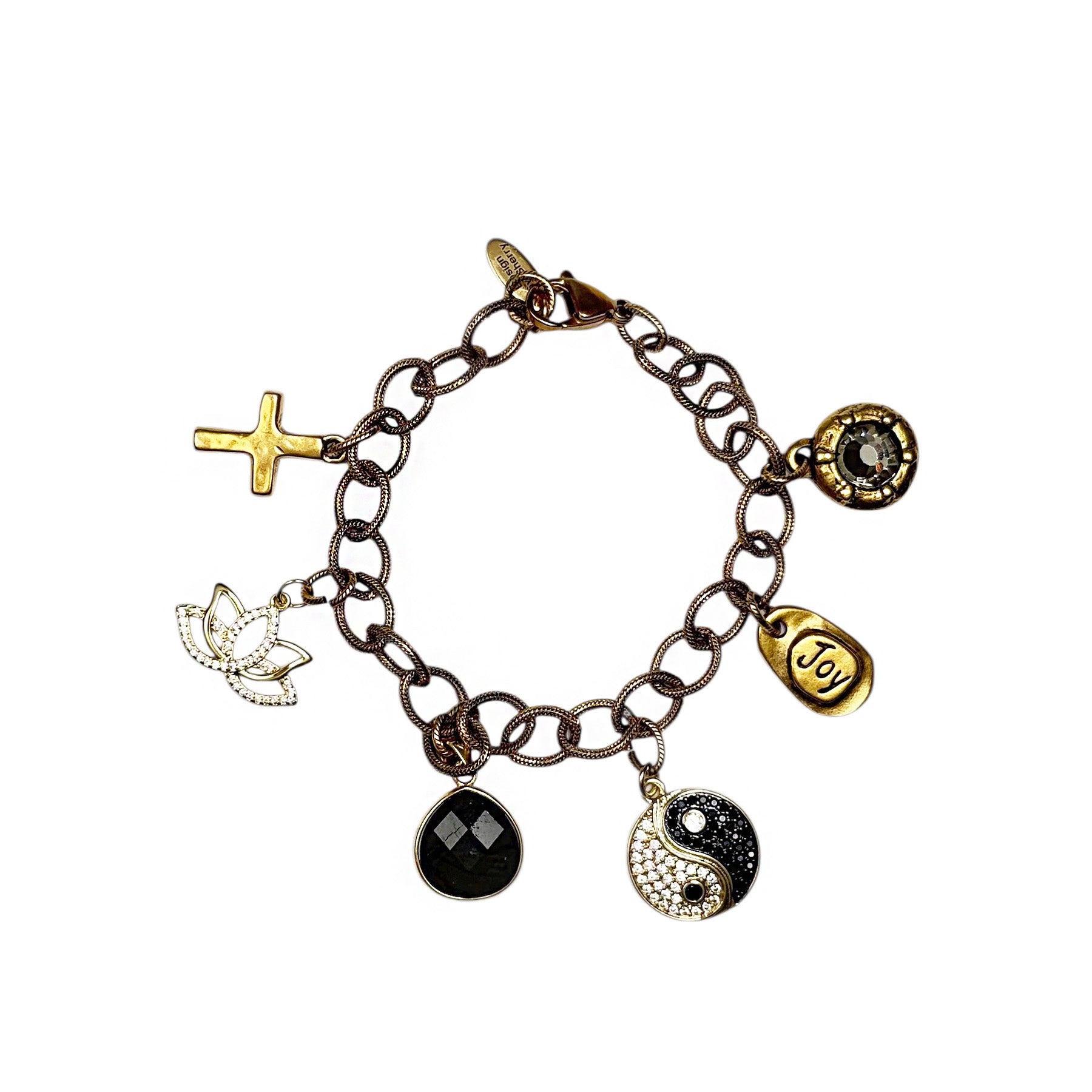 12K GOLD CHARM BRACELET